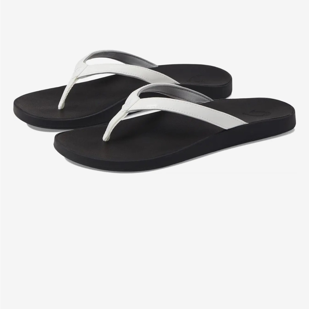 Olukai Puawe Flip Flop Sandals White